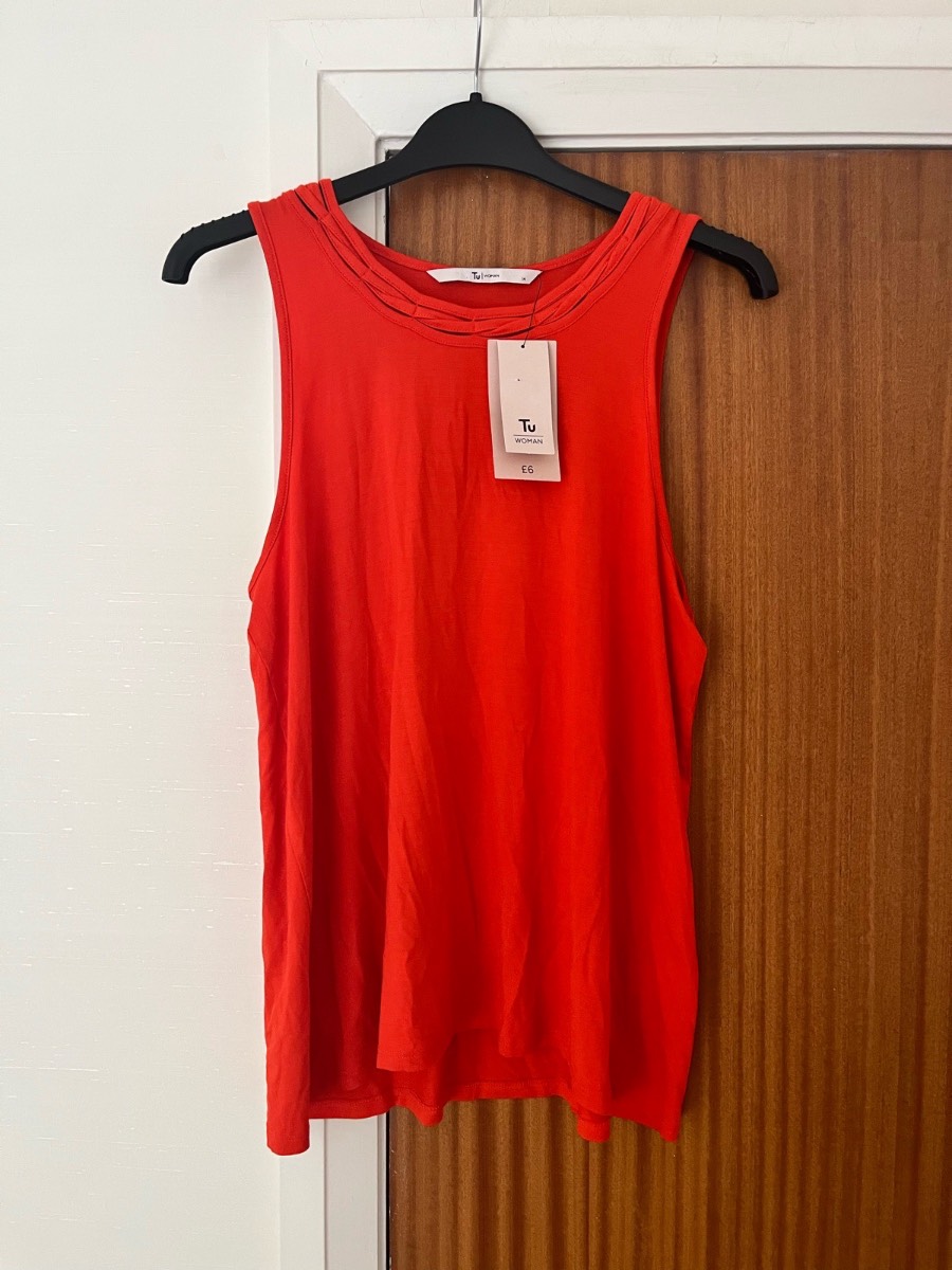 Brand New Orange TU Vest Size 14