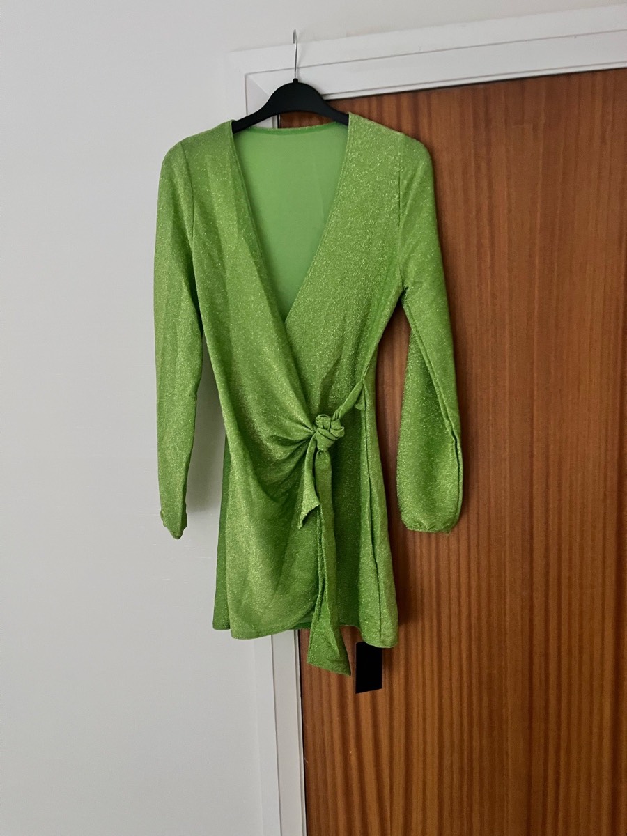 Brand New South Beach Green Sparkly Coverup