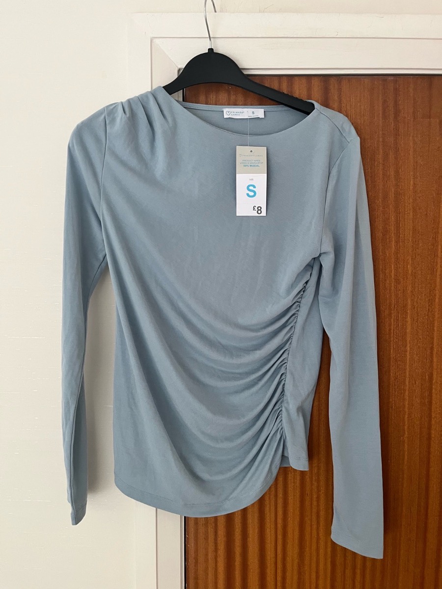 Brand New Pale Blue Primark Top Size S