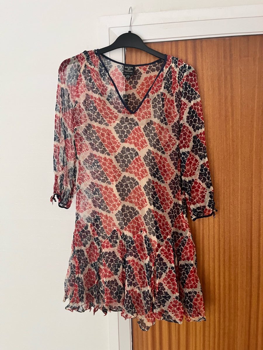 Kate Moss Floral Layer Top Size 8