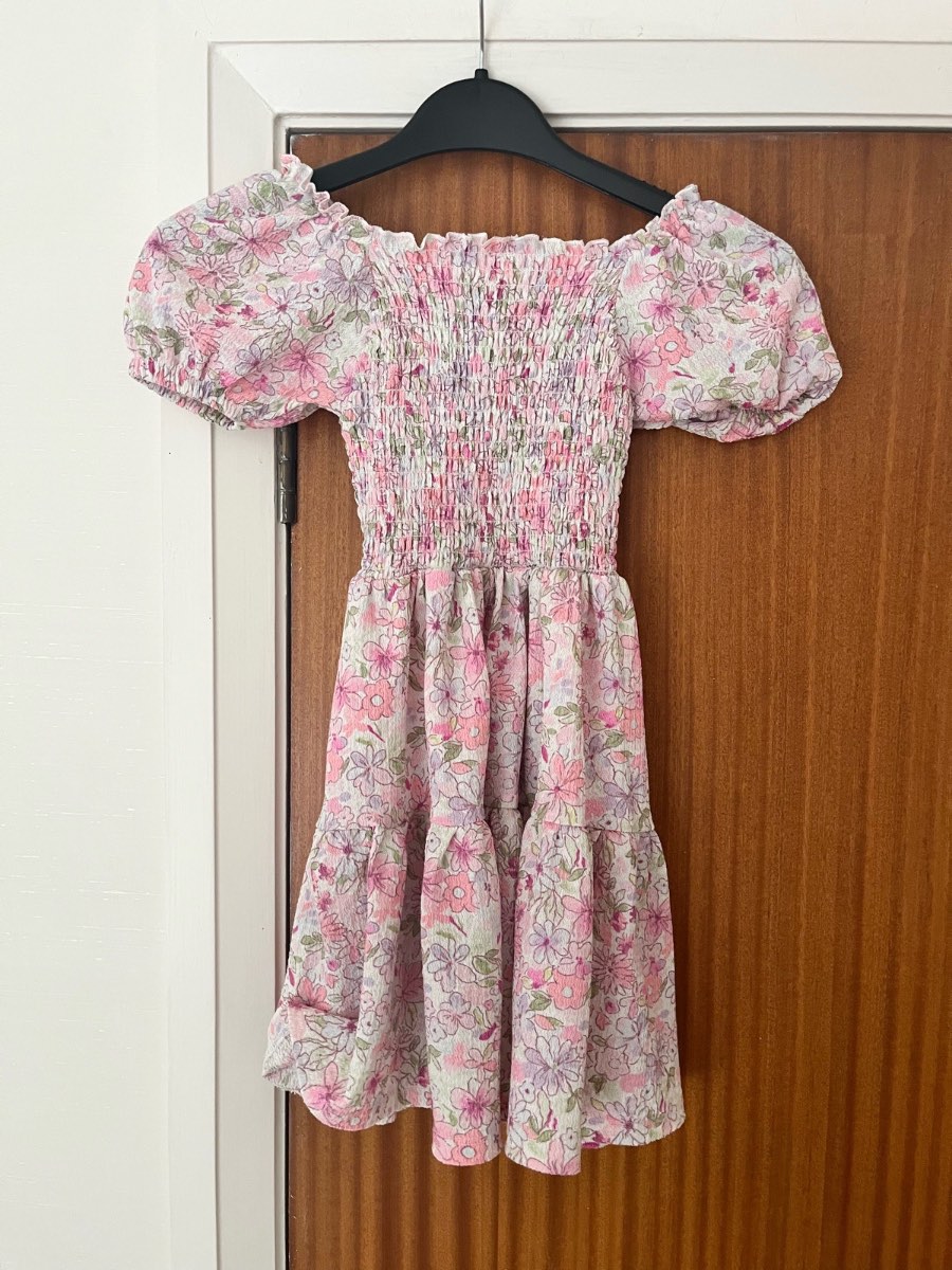 Girls George Floral Print Dress Age 4-5