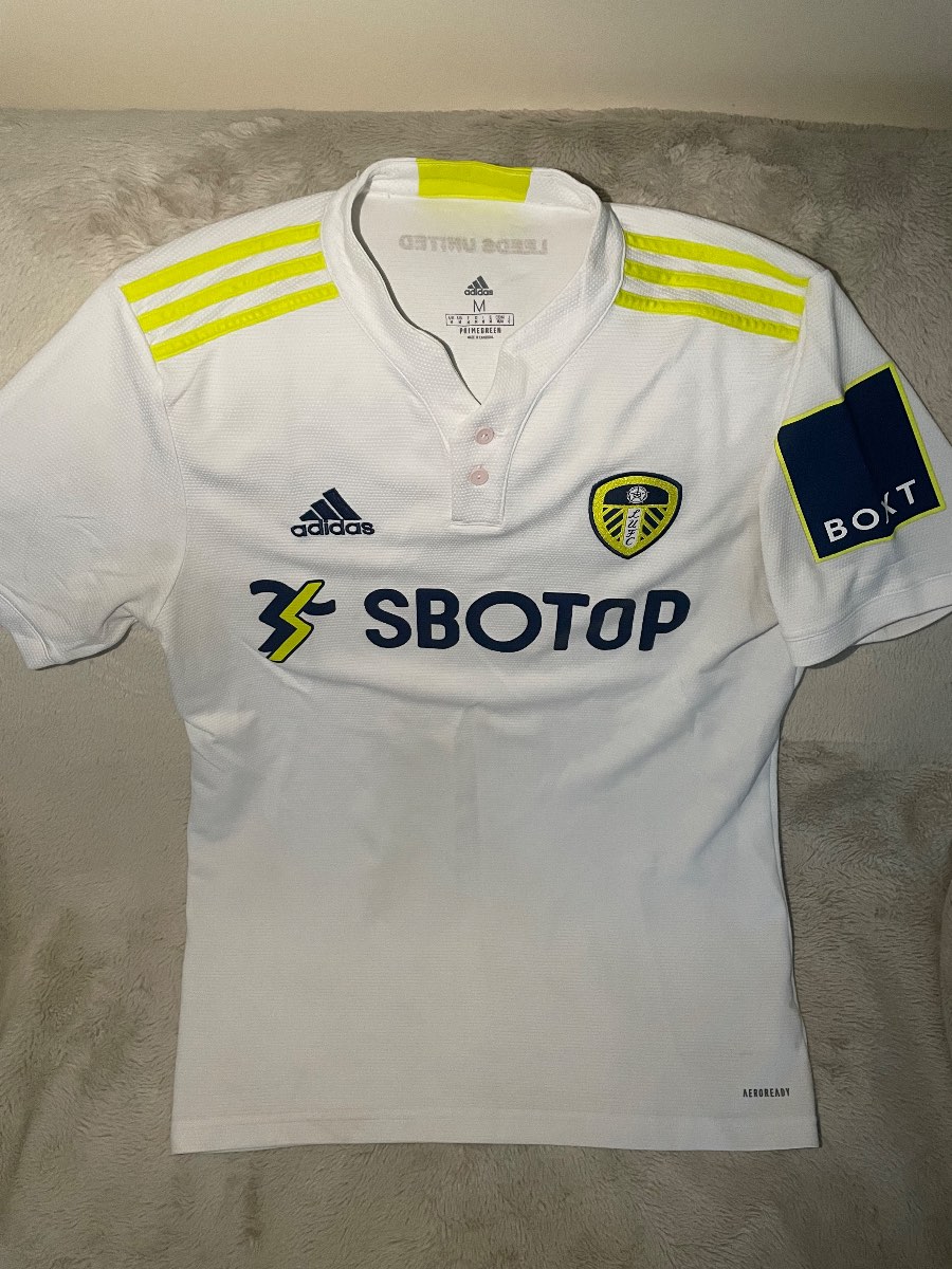 Leeds United 2021-2022 Football Shirt Home Top Medium Adult Men