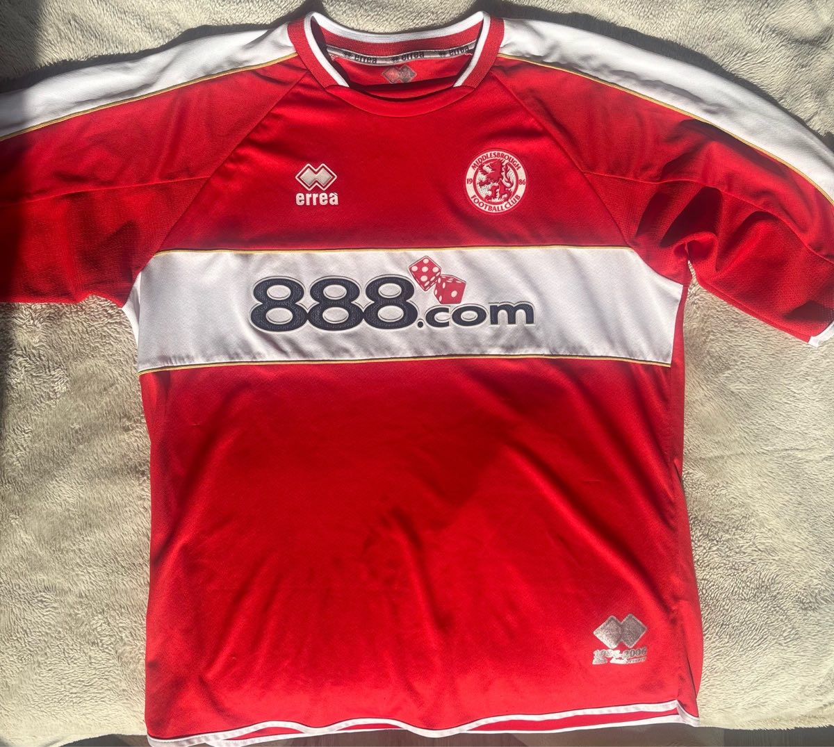 Middlesbrough 2006 2007 vintage original home football shirt Errea Size XXXL 3XL