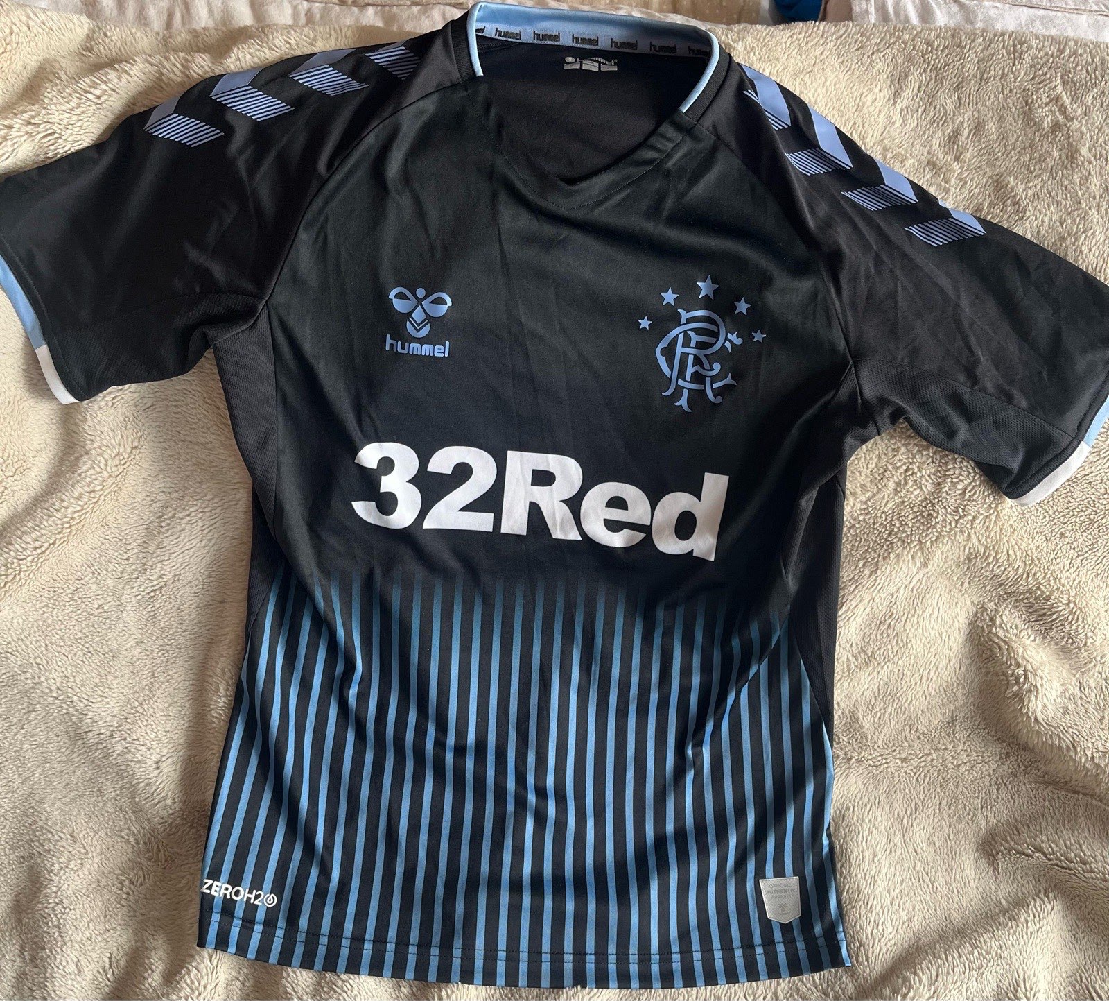 Rangers Glasgow 2019 Away Football Shirt Hummel Soccer Jersey Medium Slim Fit