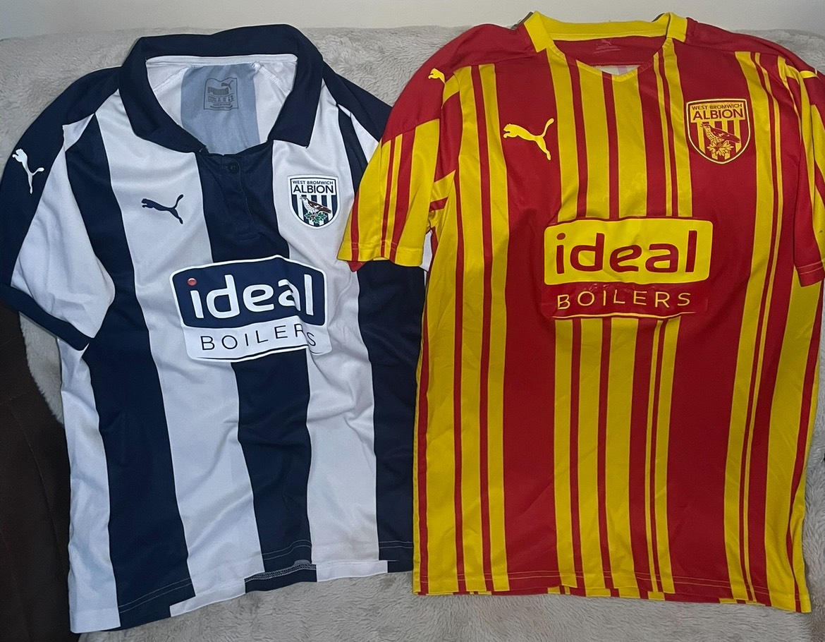 X2 West Bromwich Football Tops Medium