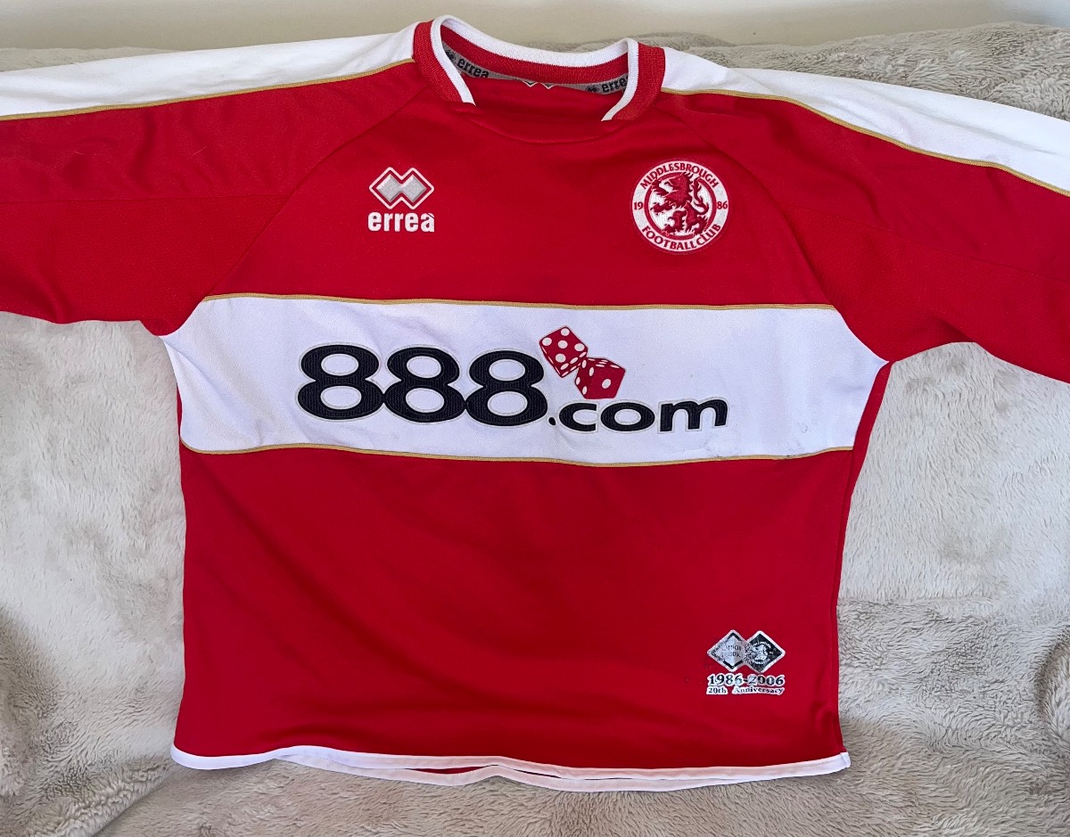 Middlesbrough FC 2006/07 Errea home shirt