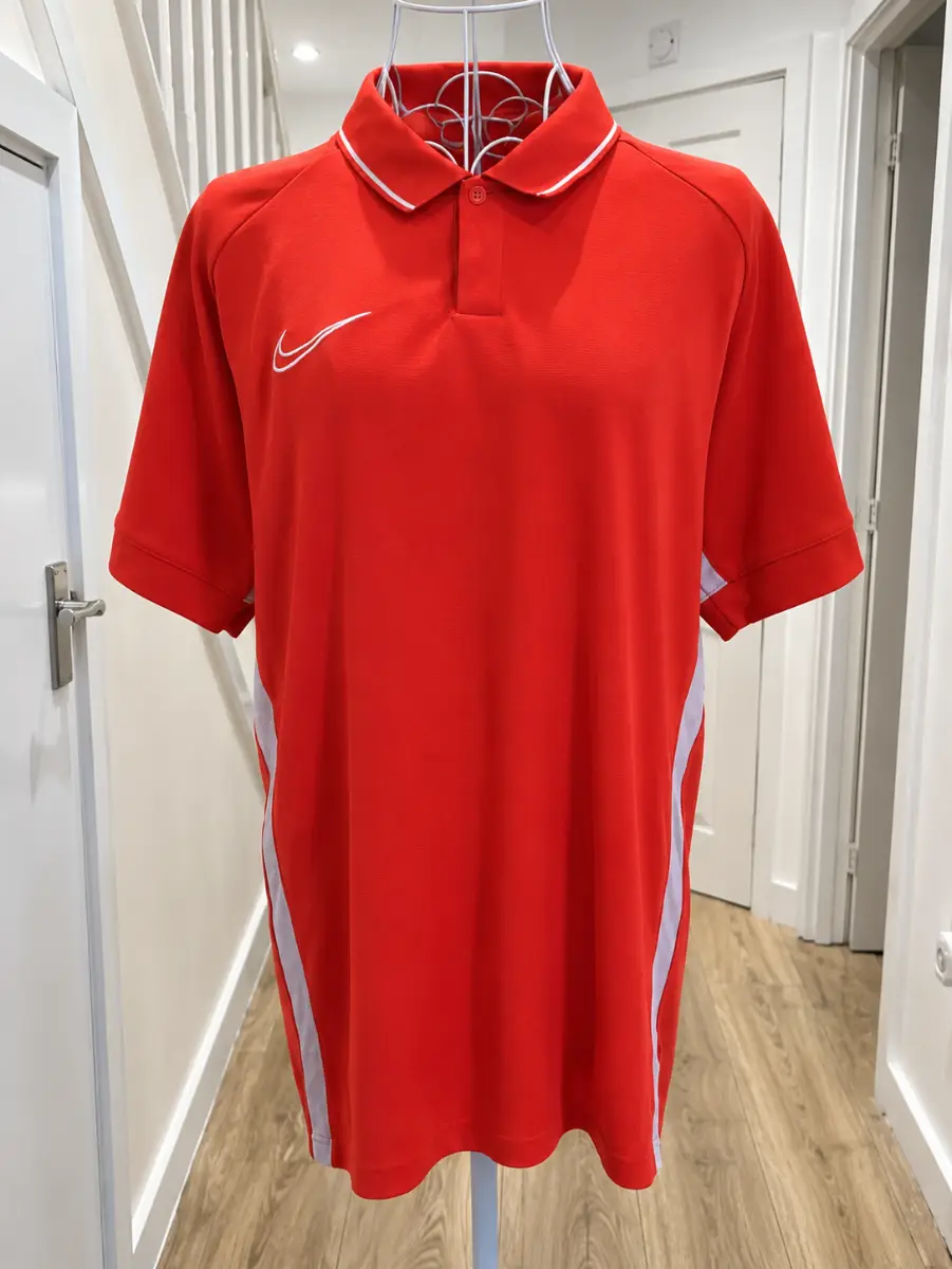 Nike Size Large Dri-Fit Academy 21 Football Polo Shirt