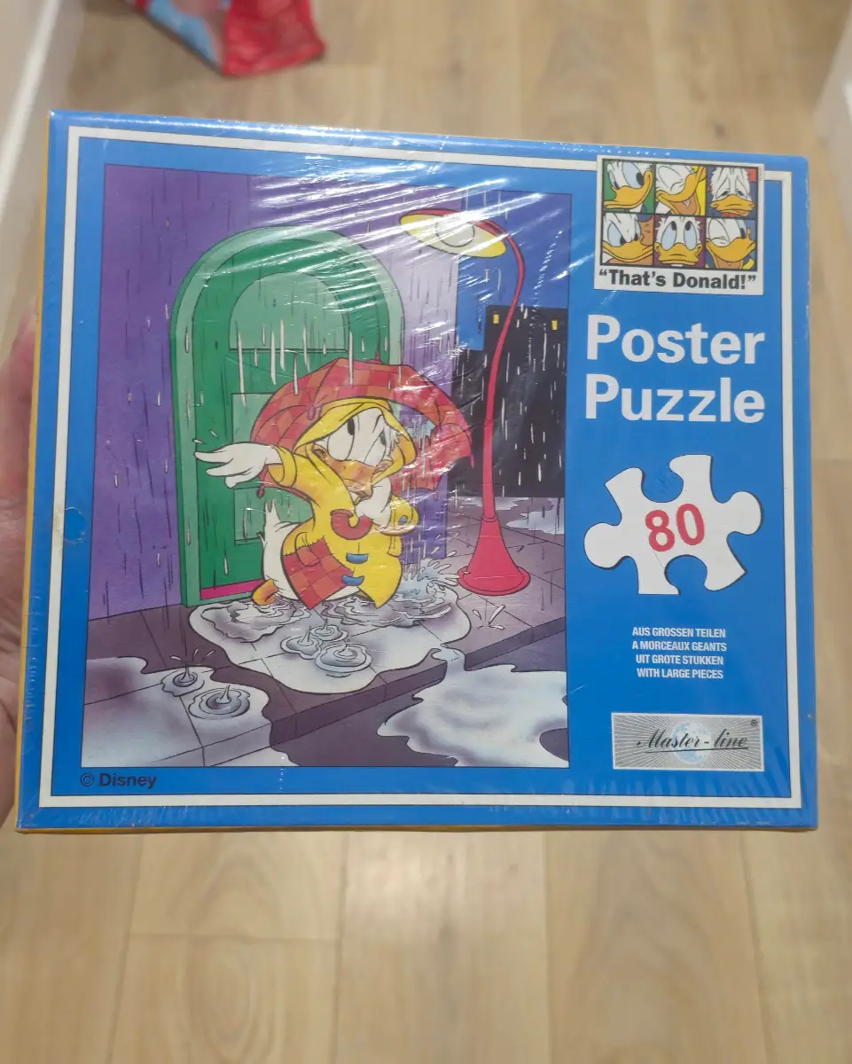 Vintage Disney Donald Duck "That's Donald!" Master-Line 80 Piece Poster Puzzle Factory Sealed