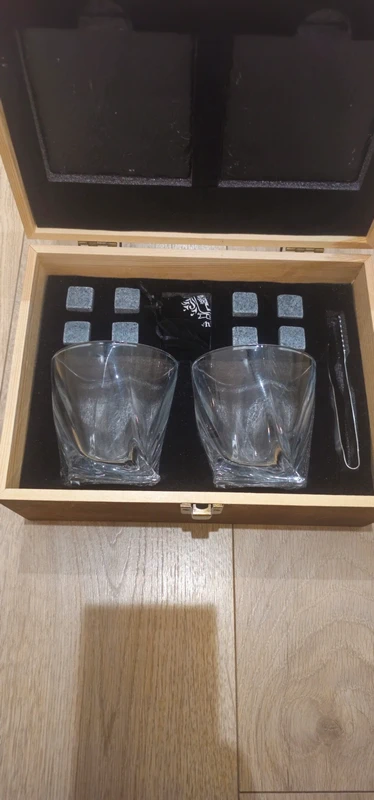 Whiskoff 1918 Whiskey Tumbler Set with Coasters, Whiskey Stones and Pliers