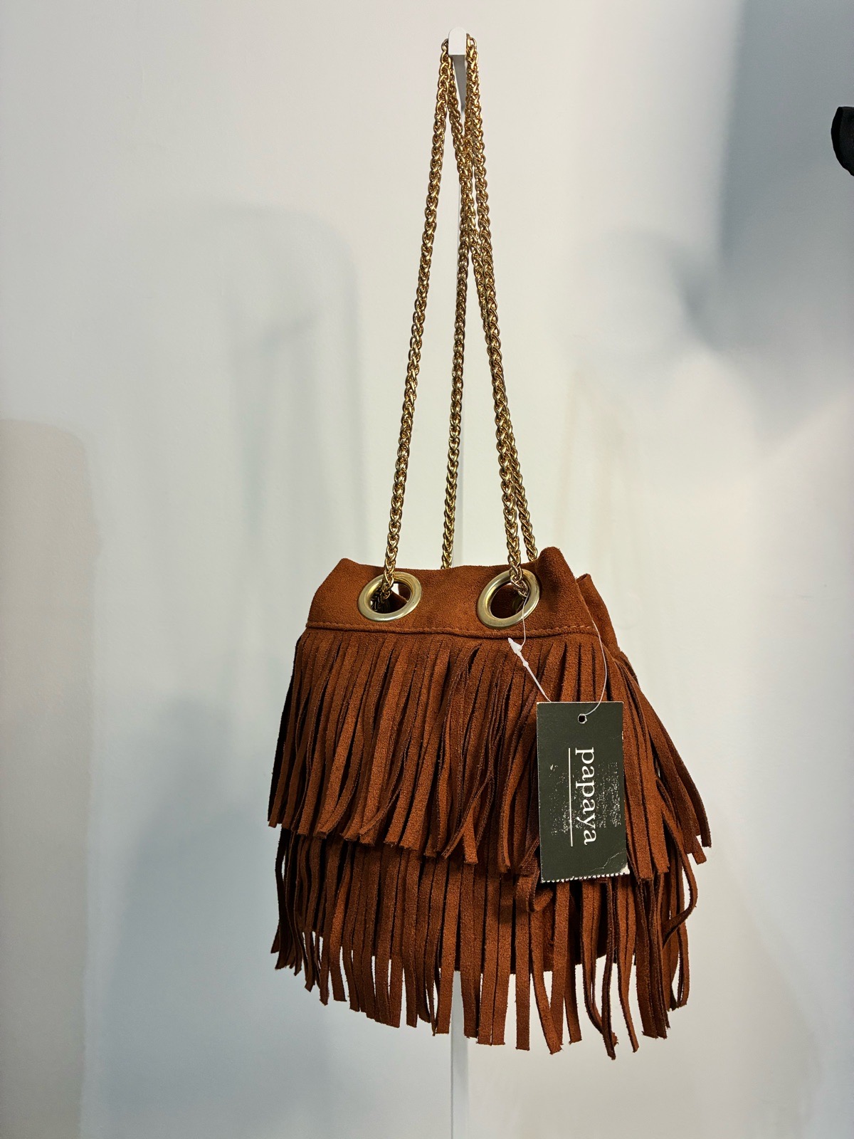 Brand new matalan suede tassel bucket bag