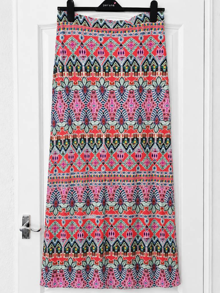 George Boho Print Skirt UK 12 Holiday Festival Style