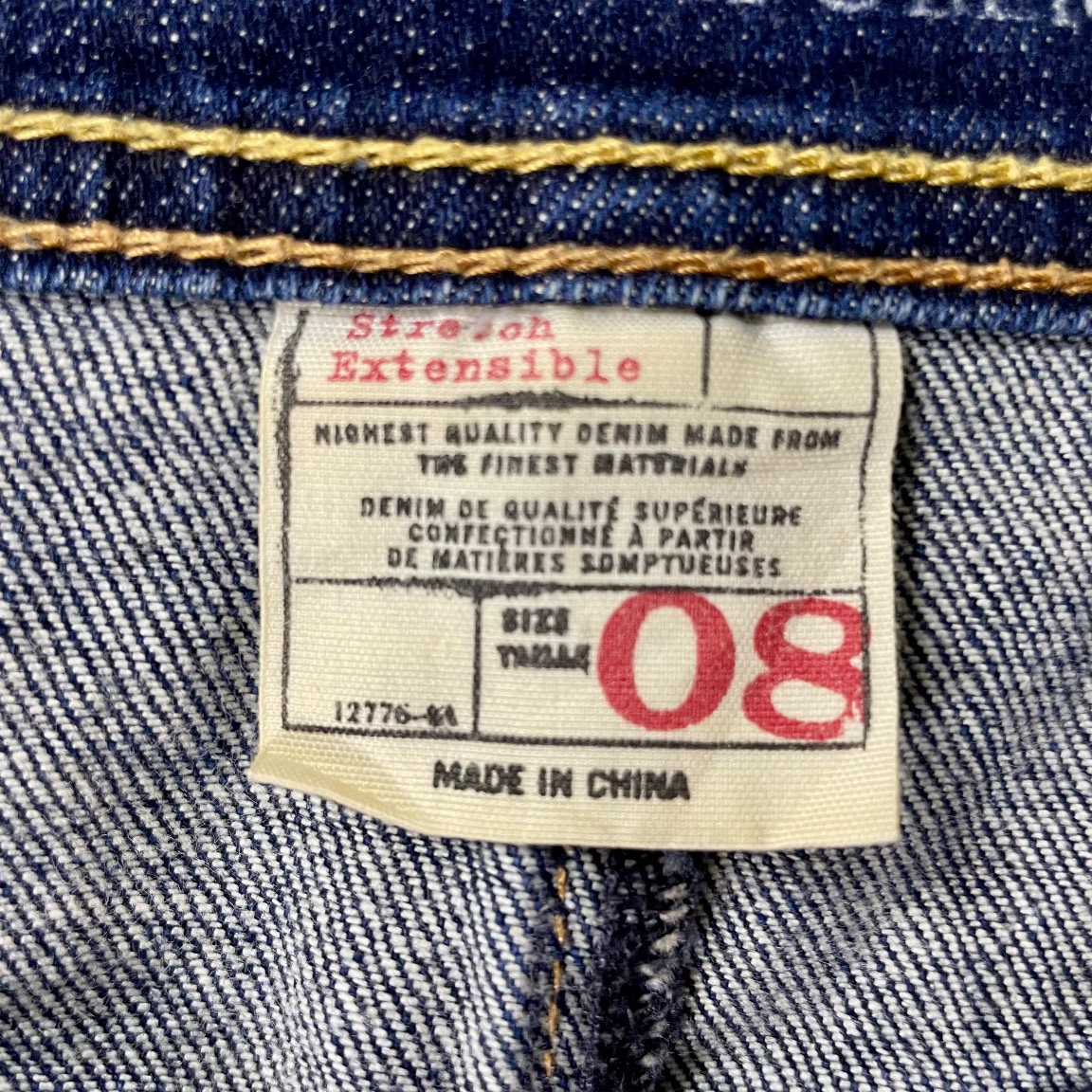 Banana Republic Size 08 Blue Denim Mini Skirt Stretch Y2K A-Line