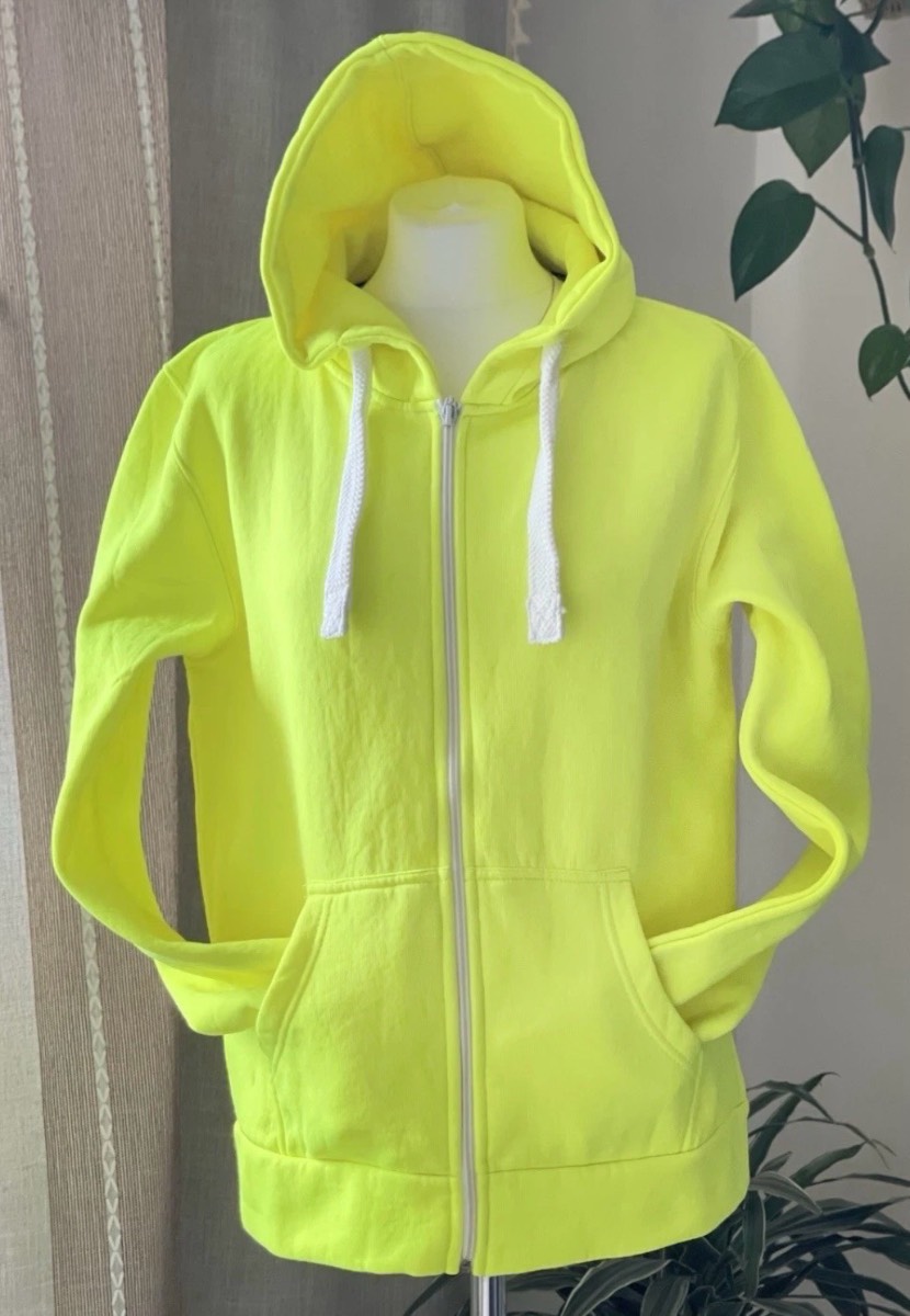 Urban Diva Hoodie Women Size XL Unisex Neon Yellow