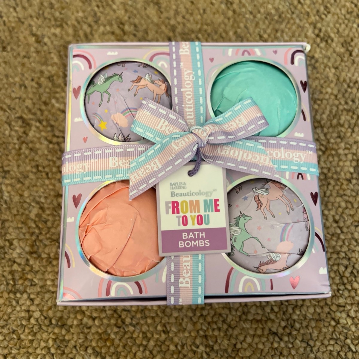 Baylis & Harding Beauticology From Me To You Bath Bombs Gift Set Vegan Friendly