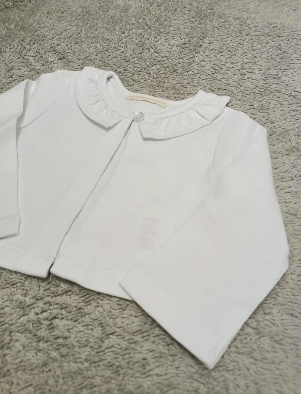 White Baby Top Blazer For Girls 6/9 Months 75 cm