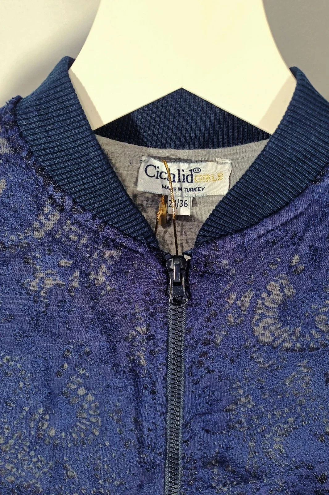 Navy Zip-up Jacket For Boys Spring And Autumn Season Kids