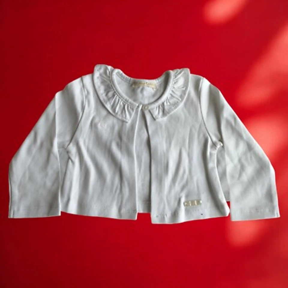 White Baby Boleros Cotton 4-5 Months 70 Cm