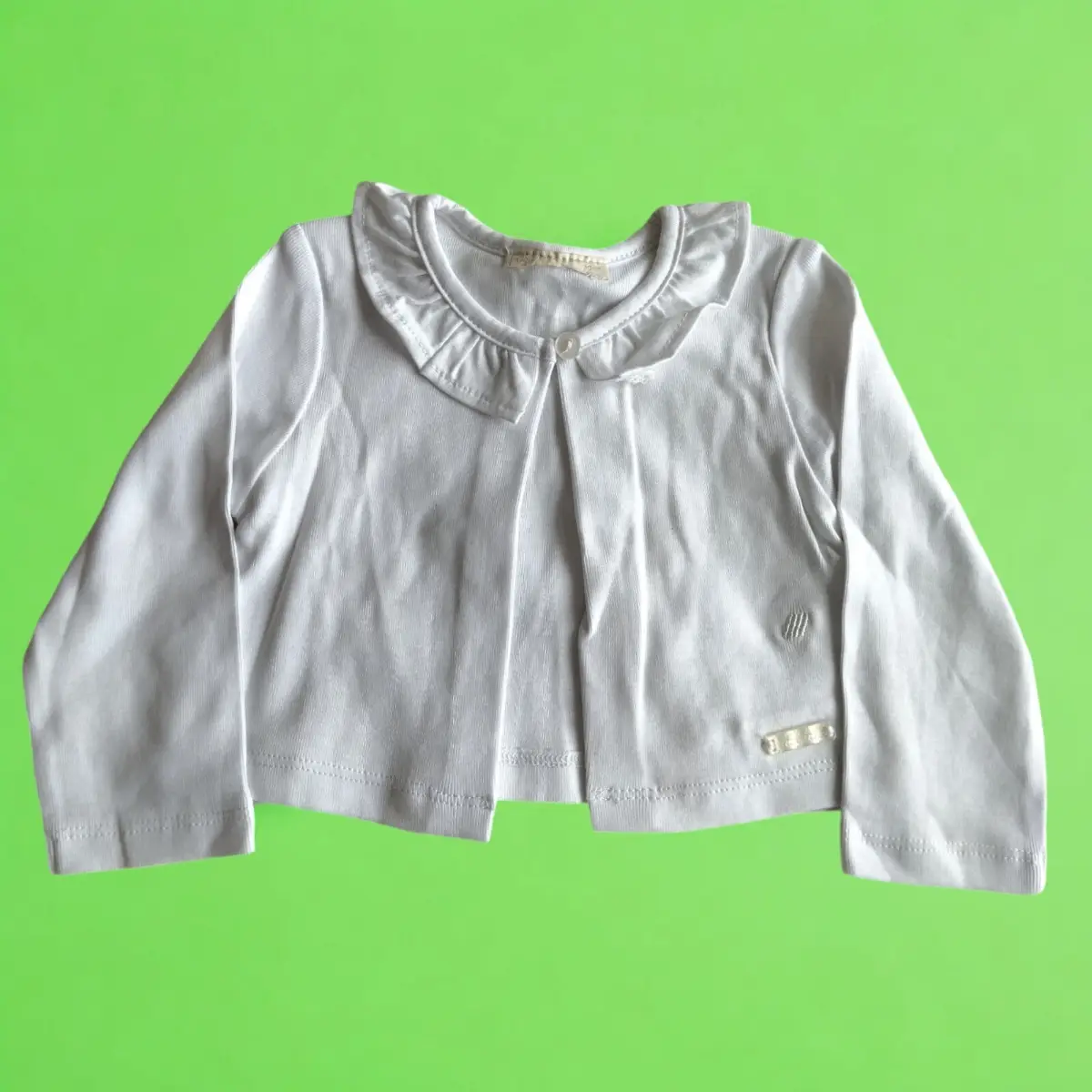 White Baby Boleros Cotton 4-5 Months 70 Cm