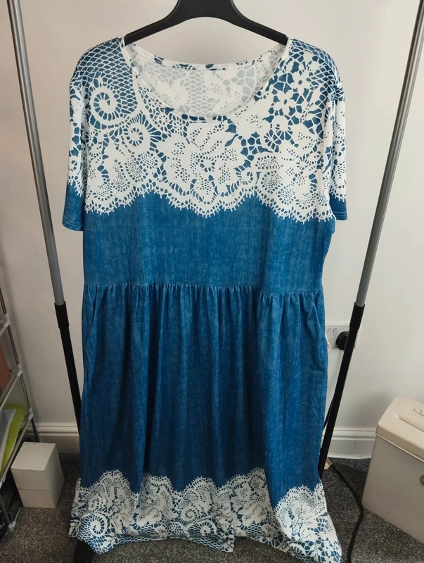 Women long blue dress