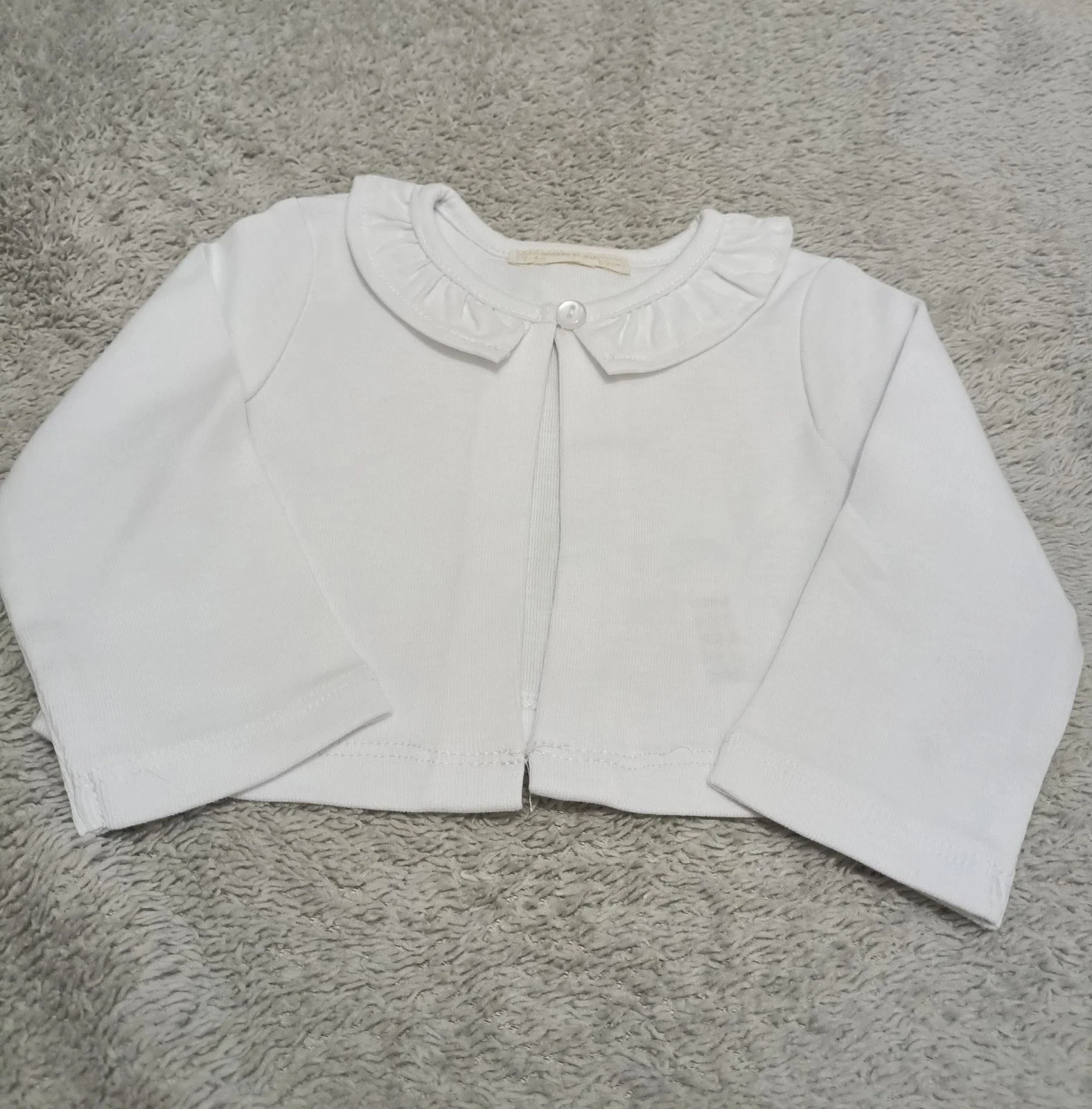 White Baby Top Blazer For Girls 2-4 Months 65 cm