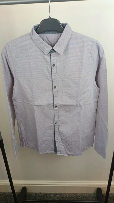Boys Pink and blue striped shirt for kids