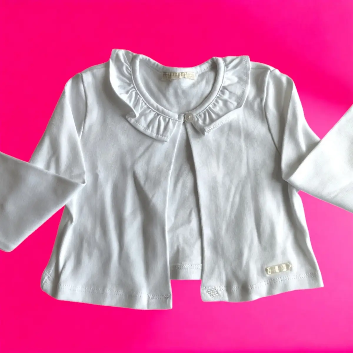 White Baby Boleros Cotton 12 Months (1 years)