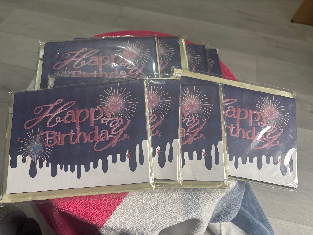8 x pop up birthday cards