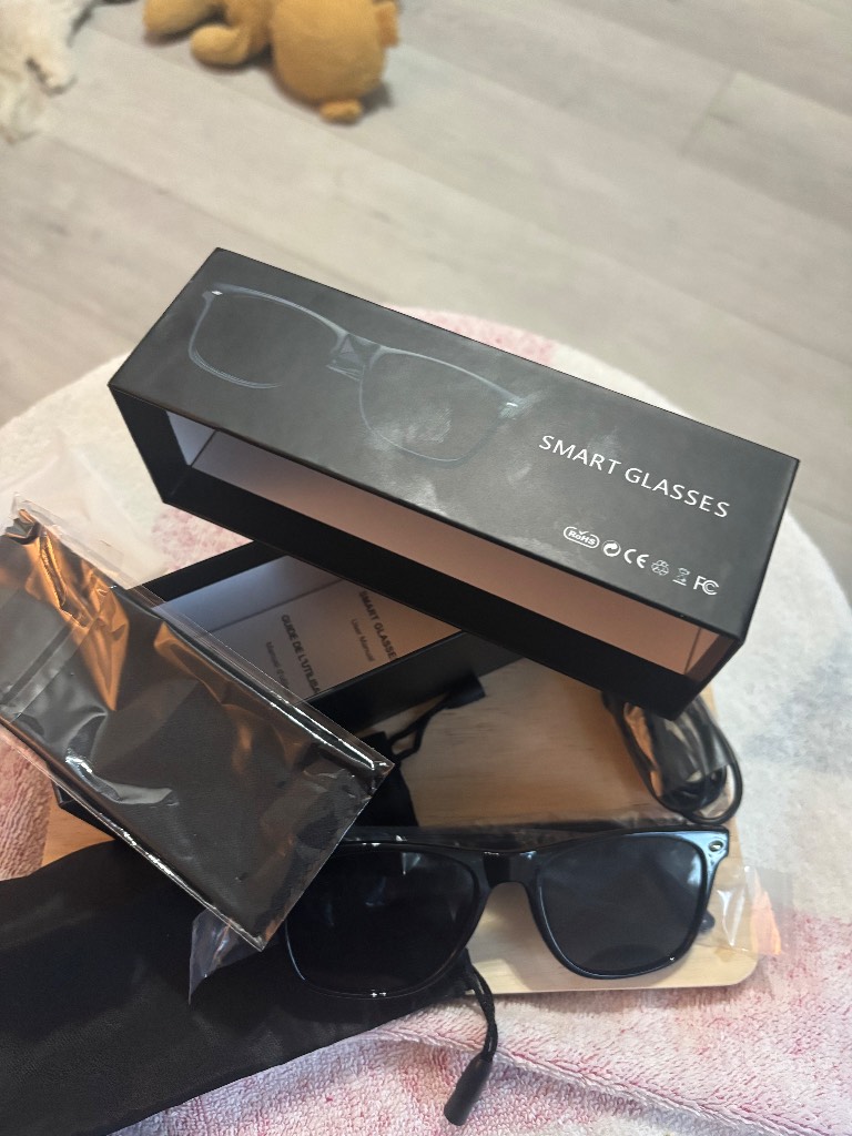 Bluetooth Smart Audio Glasses UV Protection Built-In Mic