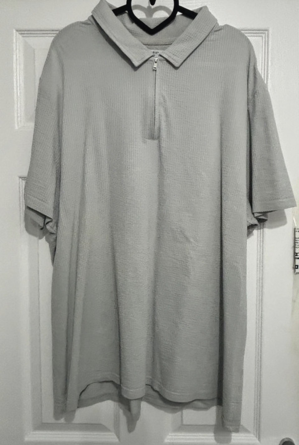 Polo zip collar T shirt