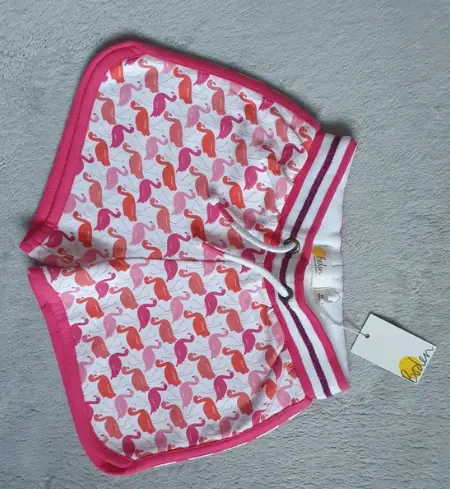 Mini Boden Flamingo Printed Shorts