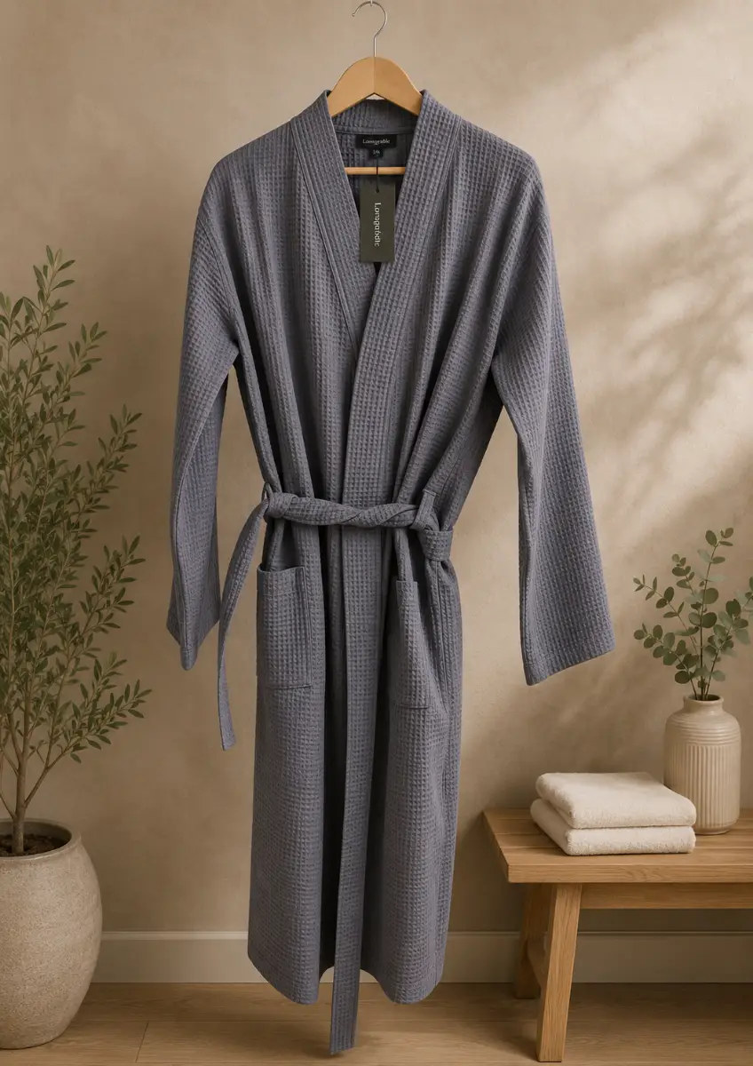 Womens new waffle bathrobe RRP £45 M