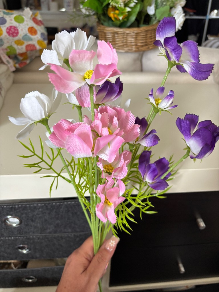 Beautiful Faux Cosmos Flower Stems