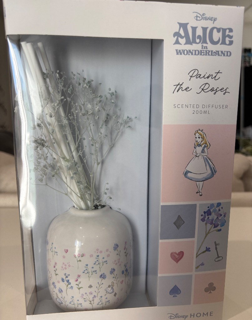 New - Disney Alice in Wonderland "Paint the Roses" Scented Diffuser