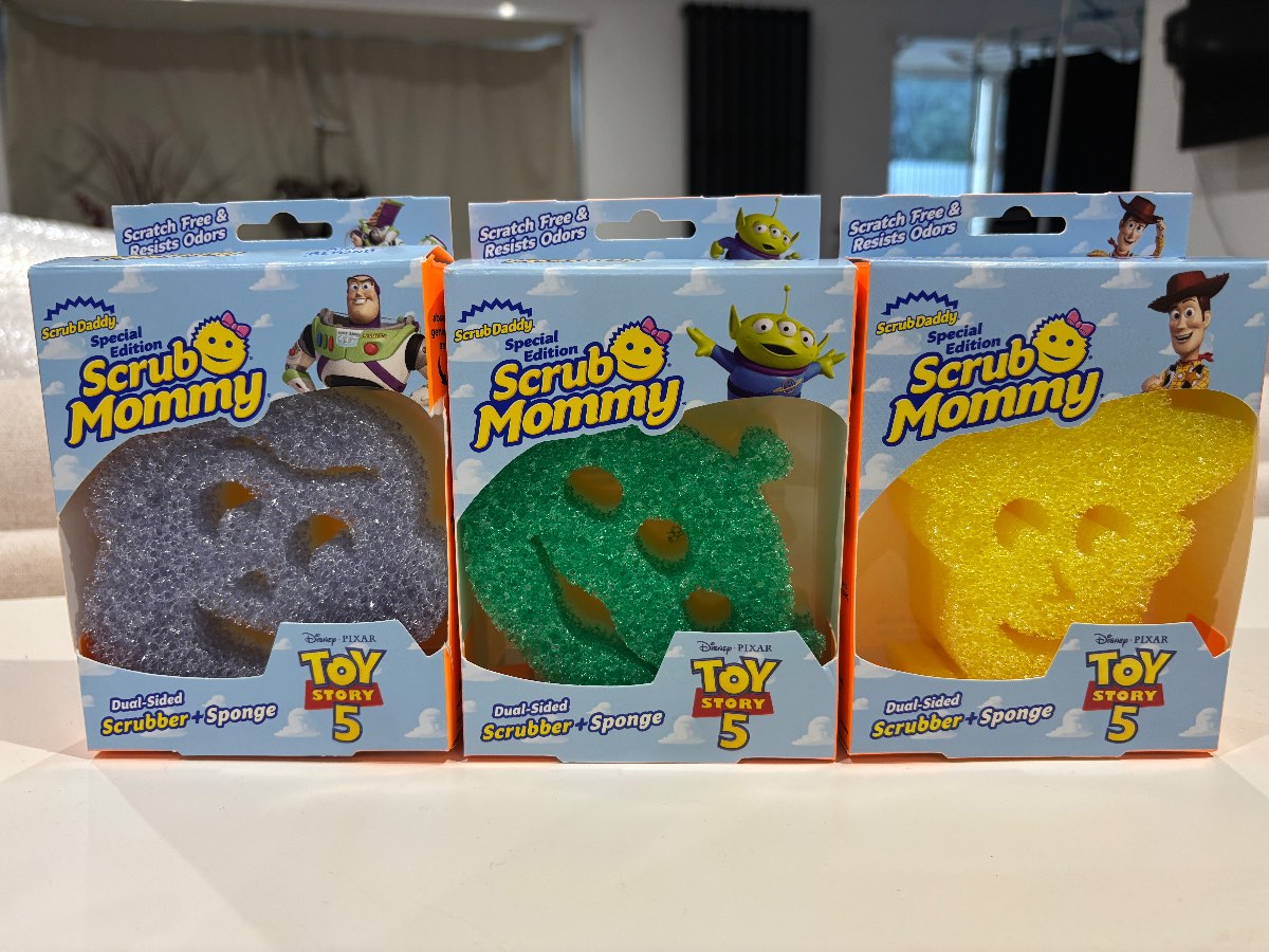 3 Scrub Daddy Mommy Toy Story Woody Buzz Alien