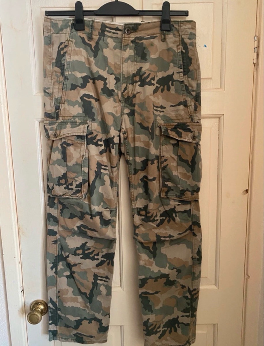 Levi's Ace Cargo Pants Camo 32x32 Mens Woodland Camouflage 12462-0001 Vintage 2012