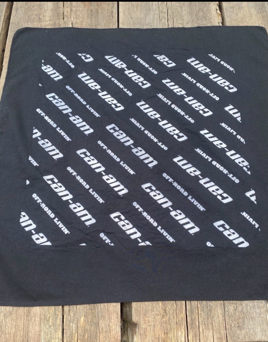 Port Authority Can-Am Off-Road Logo Scarf Black & White Unisex Printed