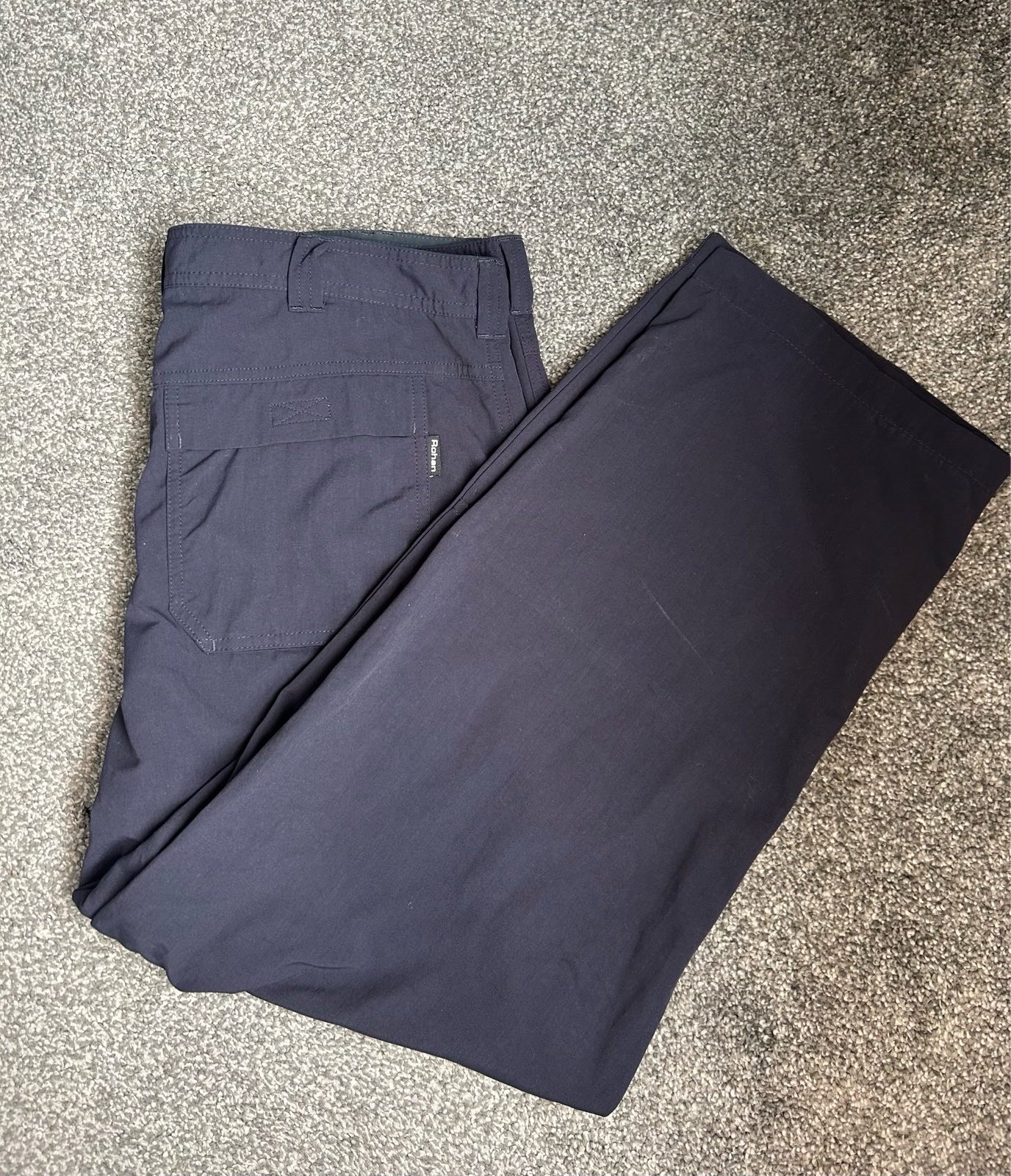 Rohan men’s fusion outdoor walking trousers - Navy blue - W38L28