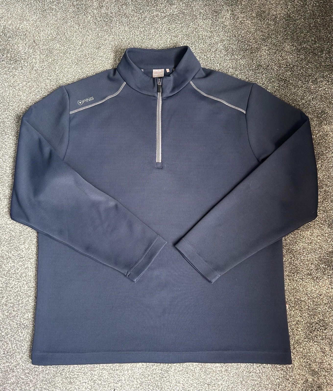 Ping SensorWarm men’s 1/4 zip golf jumper - Navy - XXL