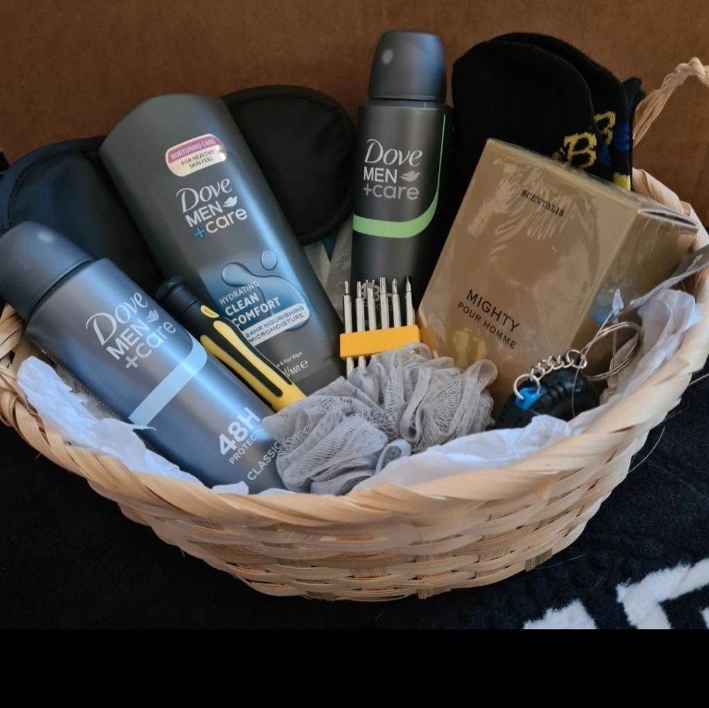 Mens dove pamper Gift basket