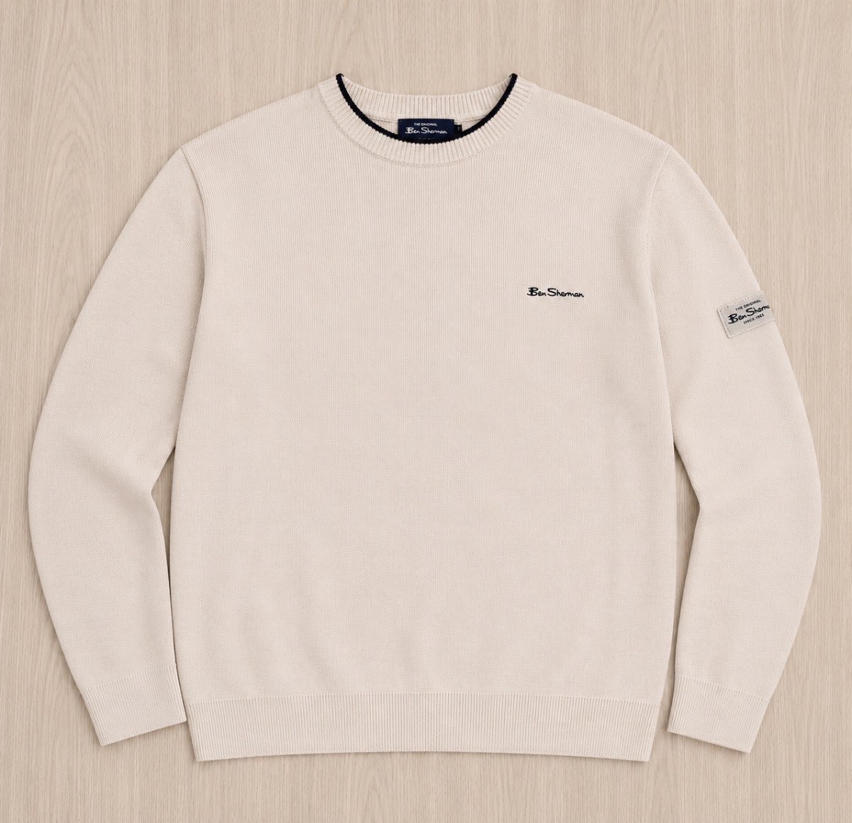 White Ben Sherman Jumper Pullover (Size M)
