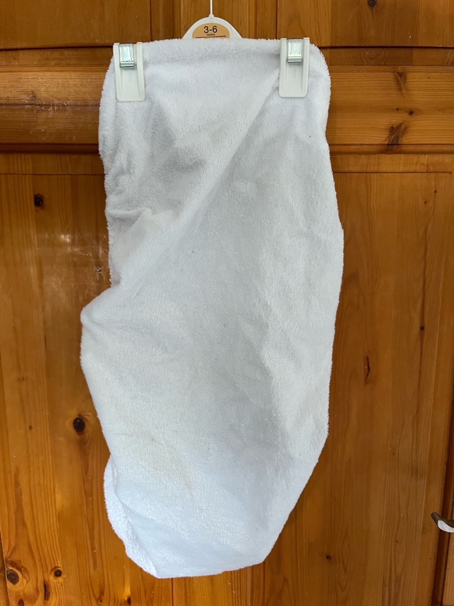 George White Moses Basket Mattress Protector