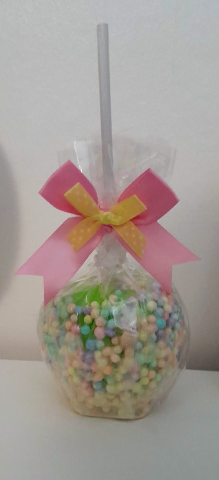 Faux sweet milk  chocolate  toffee apple decoration
