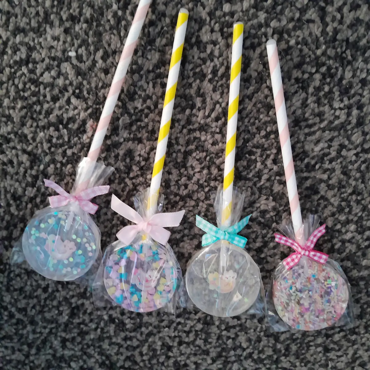 Faux lollies .made of resin.