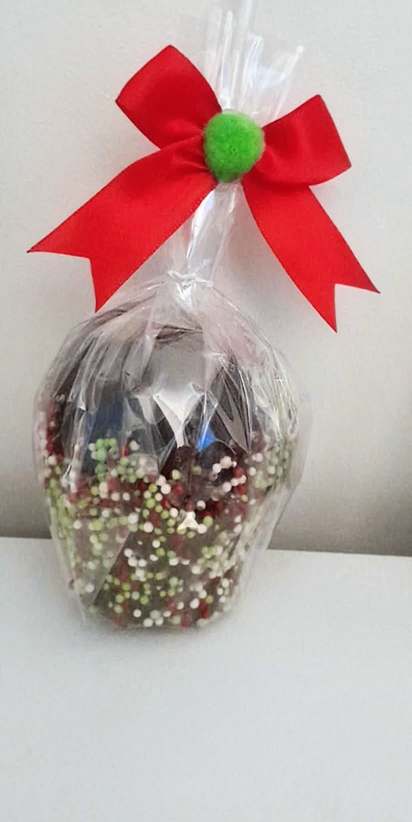 Faux sweet chocolate  toffee apple  decoration