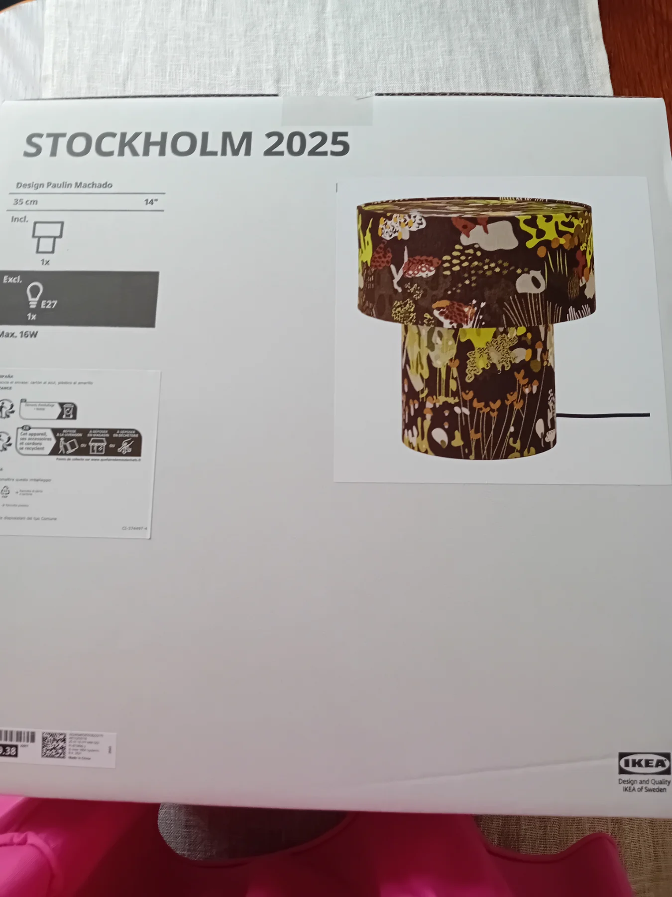 Ikea Stockholm table lamp - EU plug