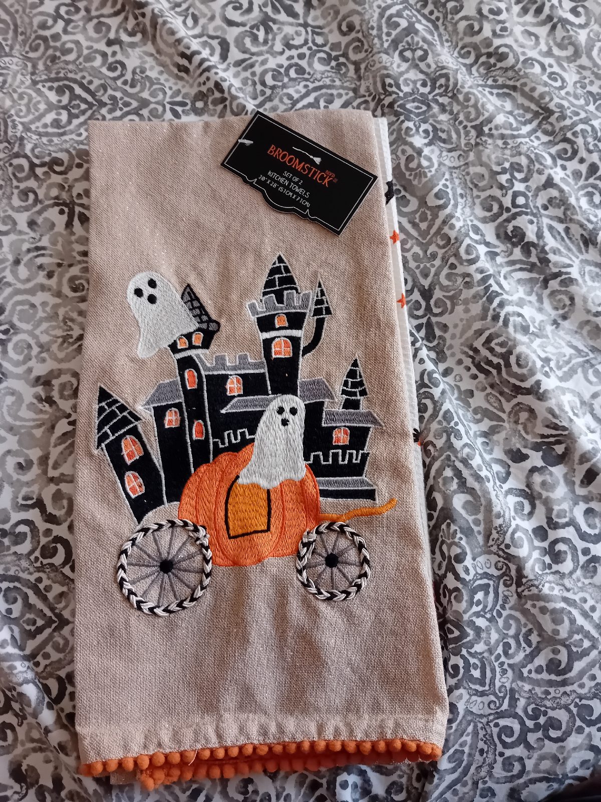 TK Maxx pack of 2 Halloween tea towels
