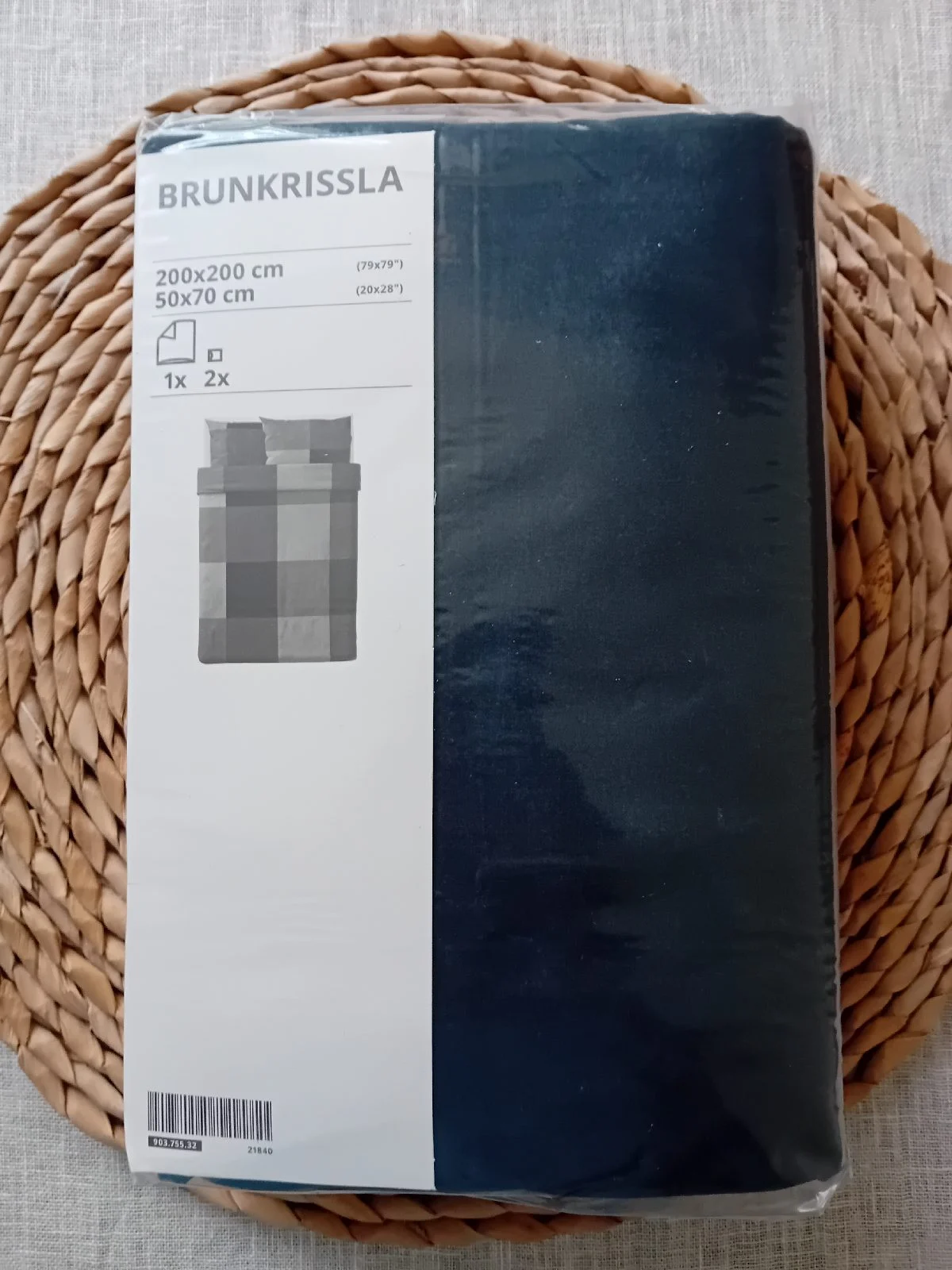 Ikea Brunkrissla double duvet set.