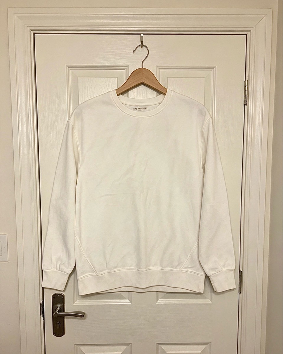 Primark White Crew Neck Sweatshirt | Age 11-12 Years