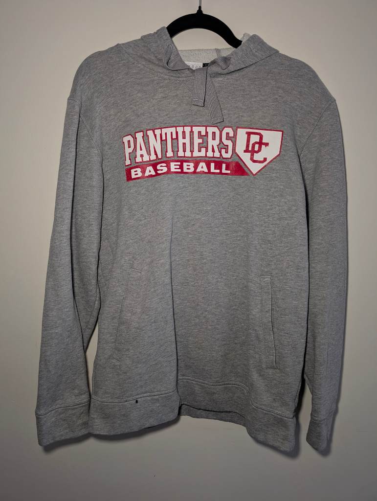 Adidas Grey Marl Hoodie – Panthers DC Baseball Graphic – Size M – Open to Offers