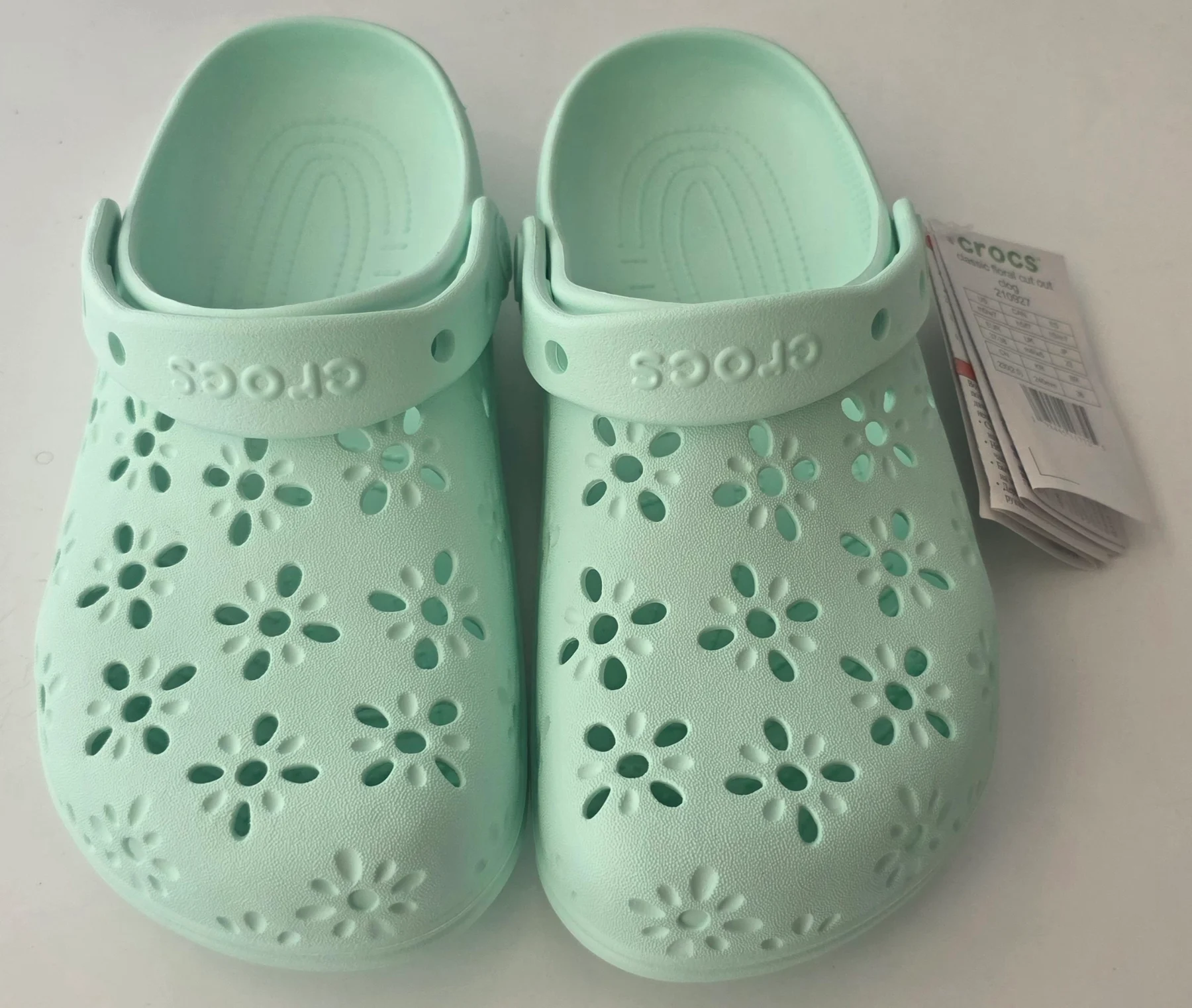 Women's Mint Crocs, UK Size 5